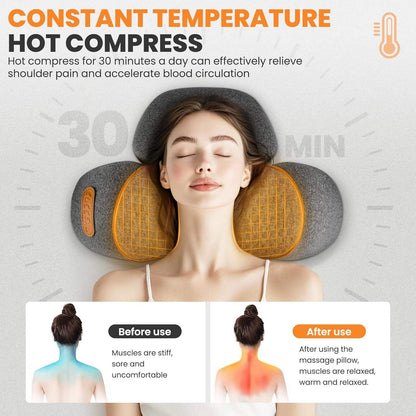 Neck Massager Pillow Cervical Stretcher Heating COSSEAL TM