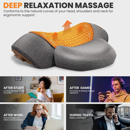 Neck Massager Pillow Cervical Stretcher Heating COSSEAL TM