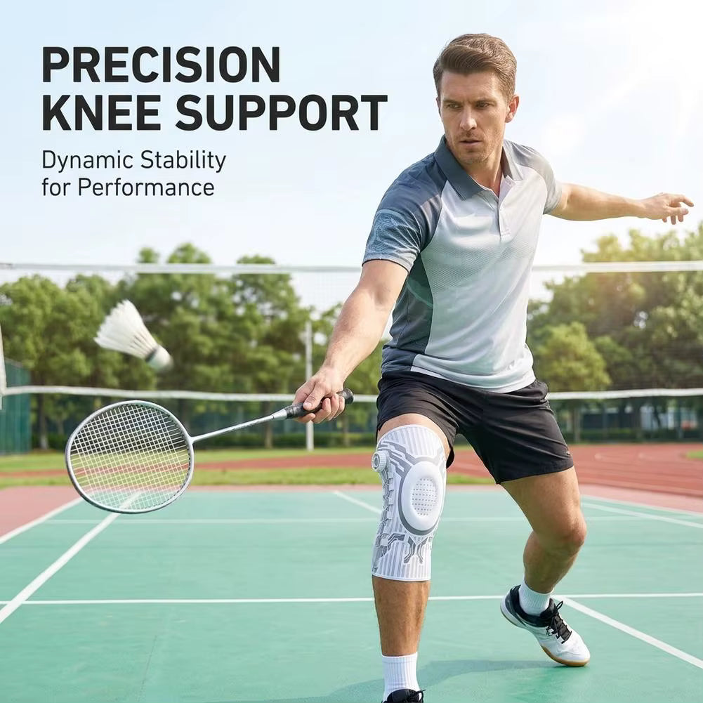Sweat Wicking Joint Recovery Adjustable Knob Leg Guard Knee Brace Meniscus
