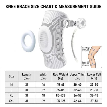 Sweat Wicking Joint Recovery Adjustable Knob Leg Guard Knee Brace Meniscus Basketball Football Sports Compression Fitness Women